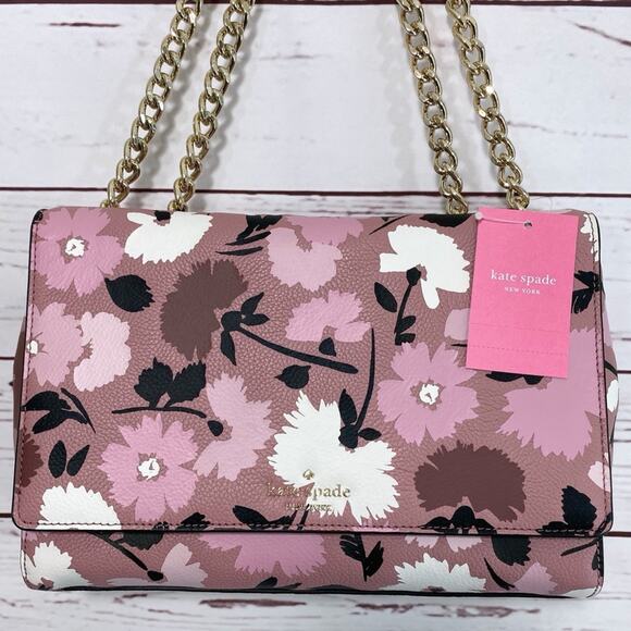NWT Full-Size Kate Spade Emelyn Briar Lane Floral Bag Purse Shoulder PINK MULTI - Picture 8 of 8